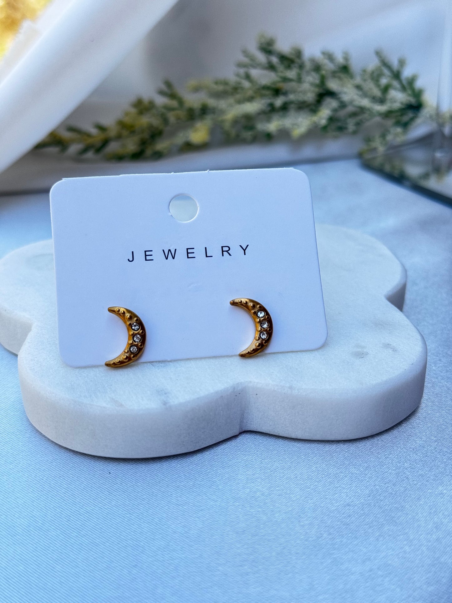 Two pack Star & Moon Studs.