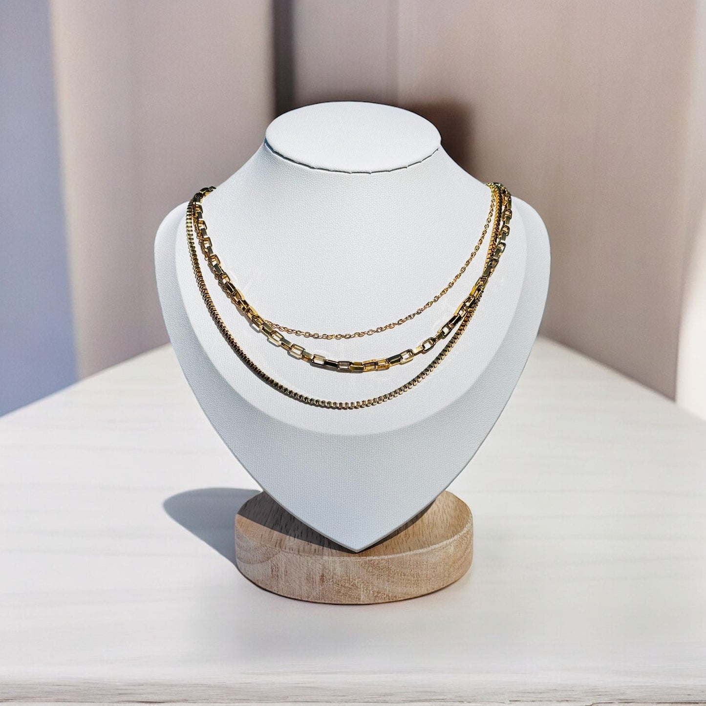 Triple layering chain